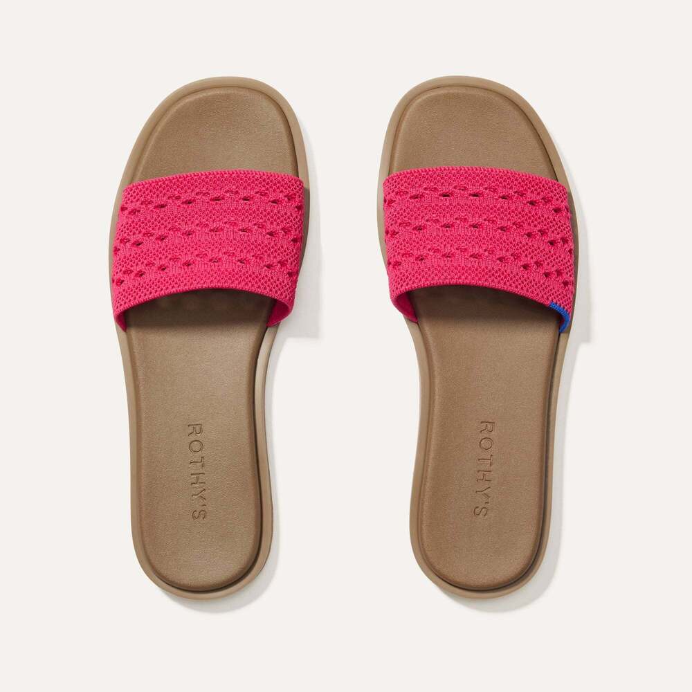 Rothy's The Slide Sandal - Rouge Crochet Size 11
